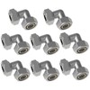 8Pcs 3/4" Equal Elbow Air line Fittings for 3/4 Inch