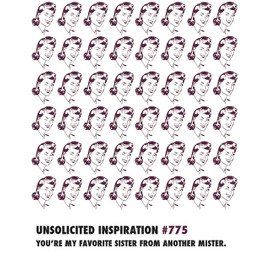 Quiplip UI066pck Birthday Card Sister (6-Pack)