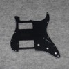 FLEOR 3Ply Black HH Pickguard 11 Holes ST Guitar Pick