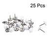 sourcing map Upholstery Nails Tacks 11mm White Round Head 17mm