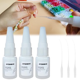 3PCS Professional Bracelet Kont Fixing Drip for Elastic String, Keep Bracelet String Knot Stay Tied for DIY Craft Jewelry Making Kit