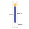 sourcing map 2Pcs Plastic Screwdriver 1.3mm Slotted Head Screw Driver