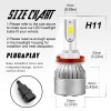 SHENKENUO 6X LED headlight bulbs High LOW Beam Fog Light