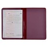 orgaexpert Car Licence Protective Case Bordeaux 2 Compartments 120 x