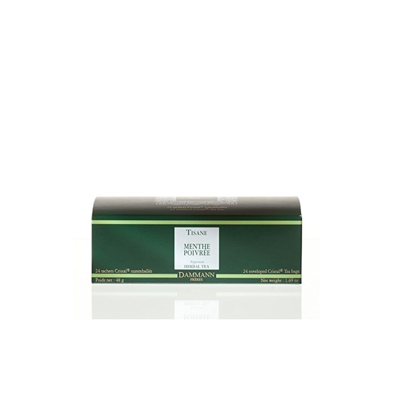 Mint Tea DAMMANN Frères 24 Envelopes Glass France Menthe Poivrée