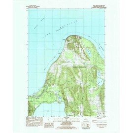 YellowMaps Glen Arbor MI topo map, 1:25000 Scale, 7.5 X 7.5 Minute, Historical, 1983, Updated 1984, 27.1 x 21.8 in - Tyvek