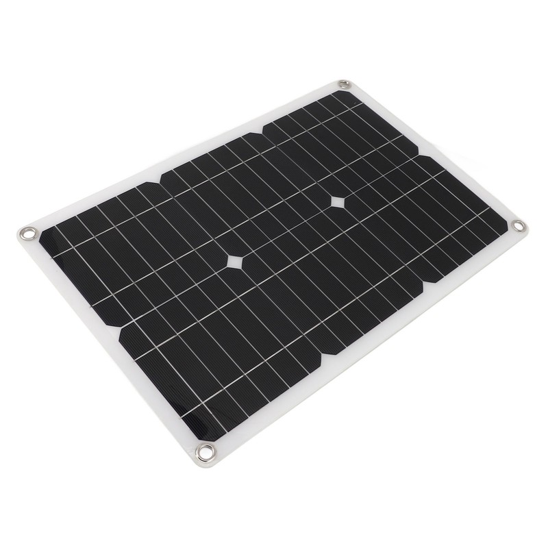 18V 20W Portable Solar Panel Semi Flexible Monocrystalline Waterproof Solar
