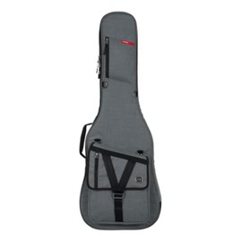 Gator Cases Transit Series Lightweight Electric Guitar Gig Bag with Back Pack Straps and Rubberized Base, Light Grey Exterior (GT-ELECTRIC-GRY)