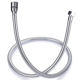 ONECE Shower Hose 1.2 m Stainless Steel Shower Hose, Twist Protection, Hand Shower Hose, Flexible Shower Head Hose, Universal Replacement Hose for Hand Shower & Shower System, Chrome