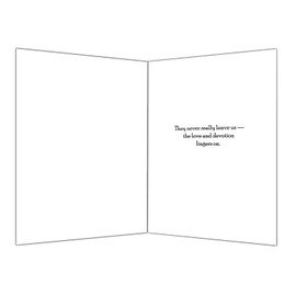 Glory To Dog They Never Really Leave Us Pet Bereavement/Sympathy Greeting Card with Mailing Envelope