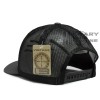 Military Imagine USA Flag hat Charcoal / Black, Black Flag