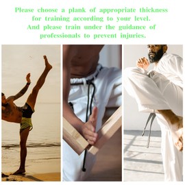 TDIAVH 12pcs Taekwondo Karate Breaking Boards,9mm Thicknesses Breaking Boards Martial Arts,Wood Boards for Breaking,ata Taekwondo Rebreakable Boards Practice Performing for Adult