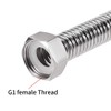 sourcing map Corrugated Pipe Stainless Steel Water Pipe G1 Internal