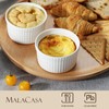 MALACASA Ramekins with Lids 8 oz - Set of 6,