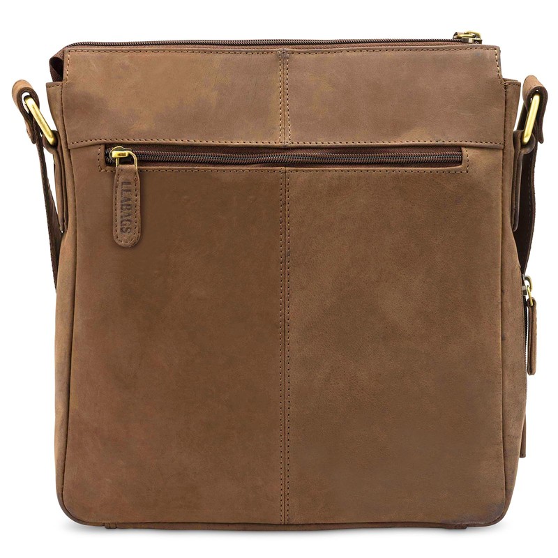 LEABAGS Los Angeles genuine buffalo leather messenger bag in vintage