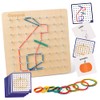 Coogam Wooden Geoboard Mathematical Manipulative Material Array Block Geo Board