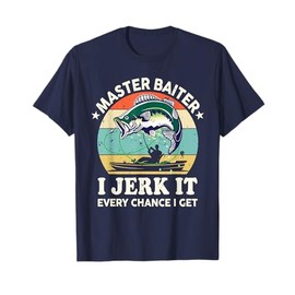 Master-Baiter Kayak Fishing-Shirt Dad Grandpa Bass Fish T-Shirt