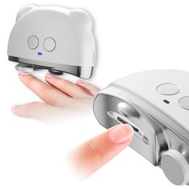 電動爪切り 電動爪削り ネイルケア 角質ケア 自動 両用 爪切り 3段階スピード LEDライト Type-C充電式 爪削り爪磨き 2in1 子供/大人/高齢者に向け