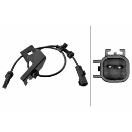 HELLA 6PU 358 218-821 Sensor Wheel Speed 2-Pin Cable 565 mm with Clamp