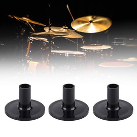 Cymbal Sleeves, 8 Pieces Cymbal Replacement Accessories, Plastic, Black Drum Long Cymbal Sleeves, Musical Instrument Accessories for Shelf Drum Kit