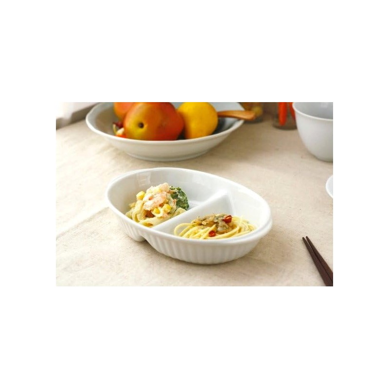 Cerapockke 2-Compartment Lunch Plate, 8.1 inches (20.5 cm), Made in