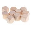 SONONIA 10pcs Wooden Blank Dice D6 Dice 3cm Game DIY