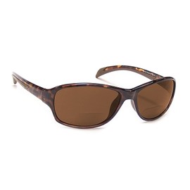 Coyote Eyewear BP-14 Gafas de sol de lectura bifocales polarizadas en tortuga con lente ámbar +1,75