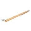 Long Pizza Oven Brush with Scraper Mounted Metal Bristles Pizza