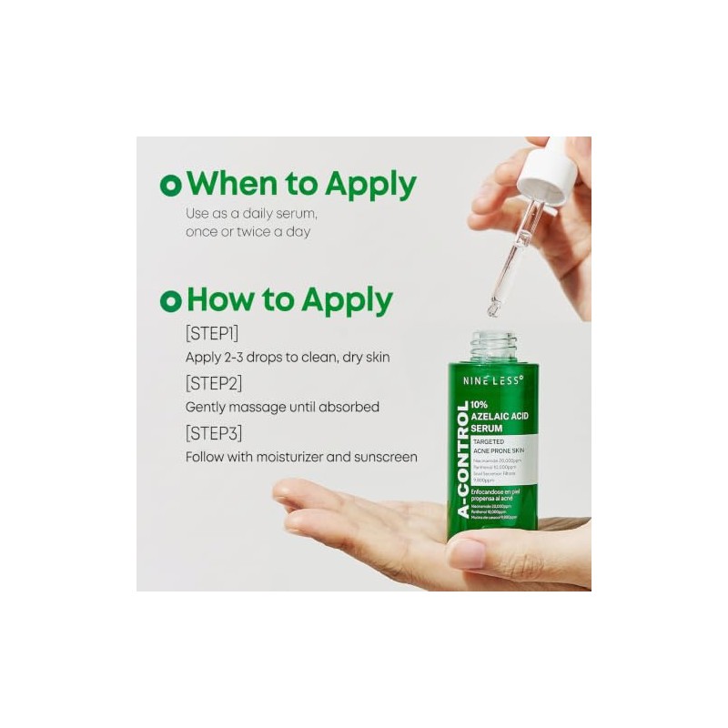 Nineless Control Azelaic Acid Serum 30ml Sérum Facial Ácido Azelaico