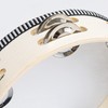 Tosnail 10 Inches Handheld Wooden Tambourine - Double Rows 16