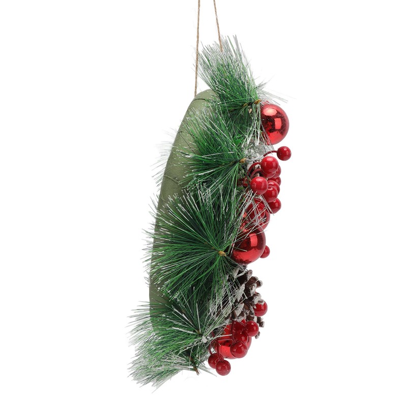 Christmas Wreath Hand Made Simulation Pine Cone Wreath Christmas Gift