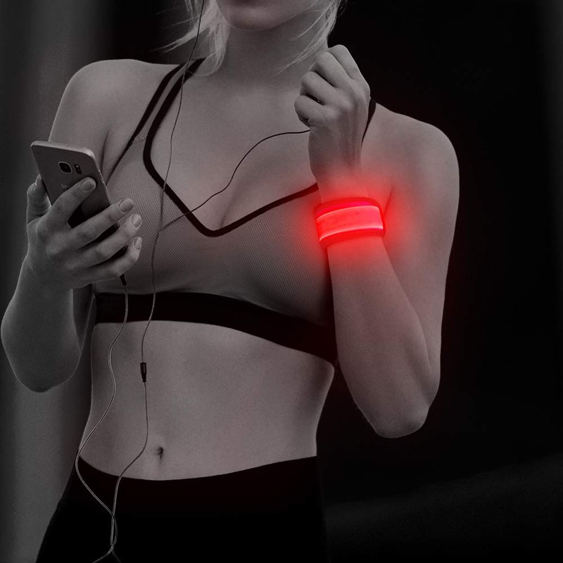 Dolitego LED Armbands for Night Running Jogging Glow Set of