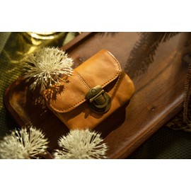 Gusti Eskil Bum Bag Leather for Men and Women, Waist Bag, Festival Bag, Purse, Leather, Cognac, Retro