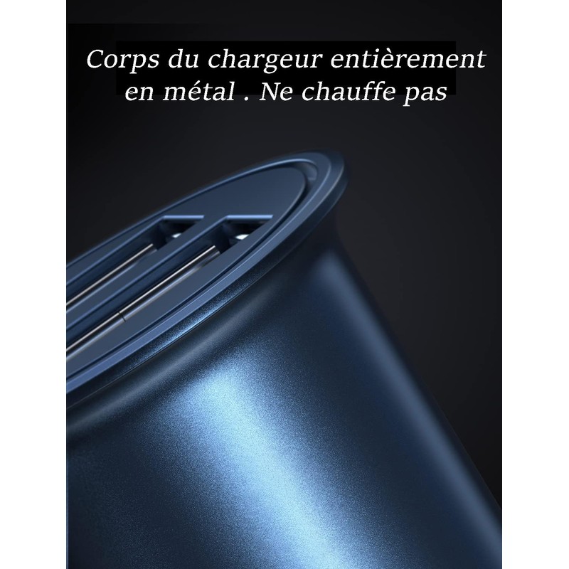 TechExpert Car Charger 4.8A 24W Dual Port Fast Charge Allows
