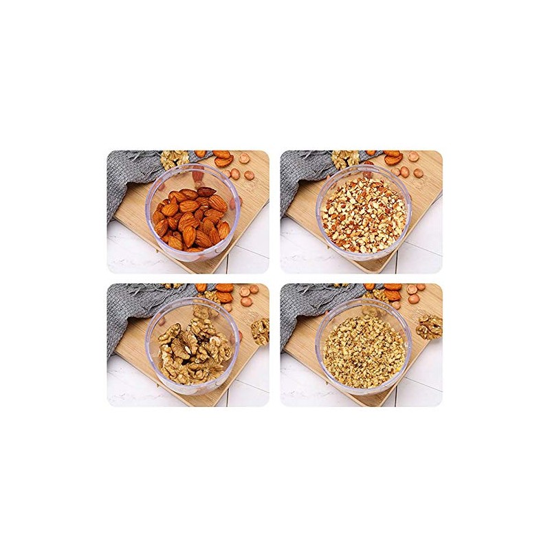 TEQIN Nut Chopper Grinder, Manual Nut Grinder Multifunctional Dried Fruit