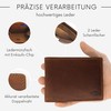 Baur Men's Genuine Leather Wallet with RFID Protection, Landscape Format,
