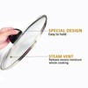 Glass Pot and Pan Lids, Universal Kitchen Cookware Covers (9.25