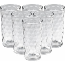 Sterling Ventures Bibita Brightness Drinking Glass Tumblers Hot or Cold Drinks Glasses 250ml 6PK