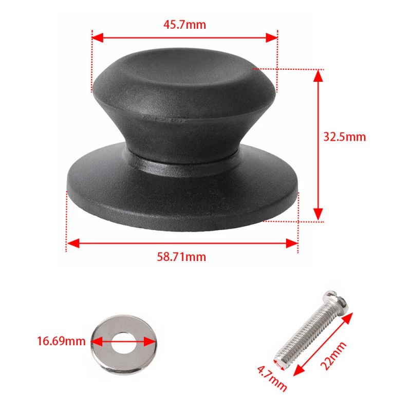 ke-autoparts2019 Universal Replacement Kitchen Cookware Crock Pot Pan Lid Cover