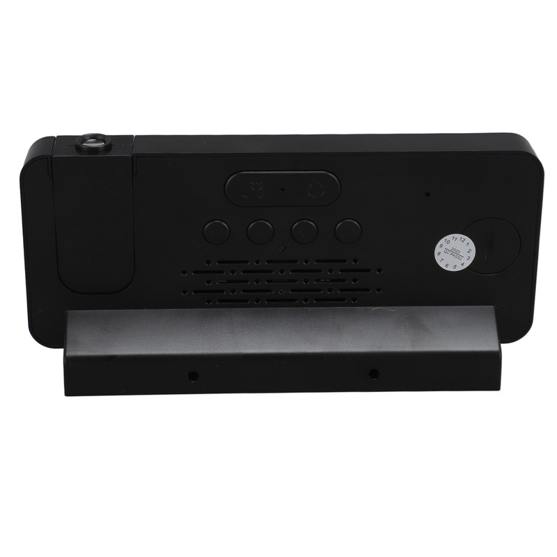 Projection Alarm Clock USB Rechargeable White Light Snooze Function Adjustable