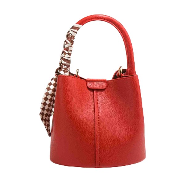 LREUIP Women's bucket bag Mini PU leather bag Y2K shoulder