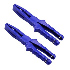 2PCS Fishing Pliers Fish Gripper Tools Plastic Fishing Gripper Portable Fishing Grips Plier for Catching Fish-Blue