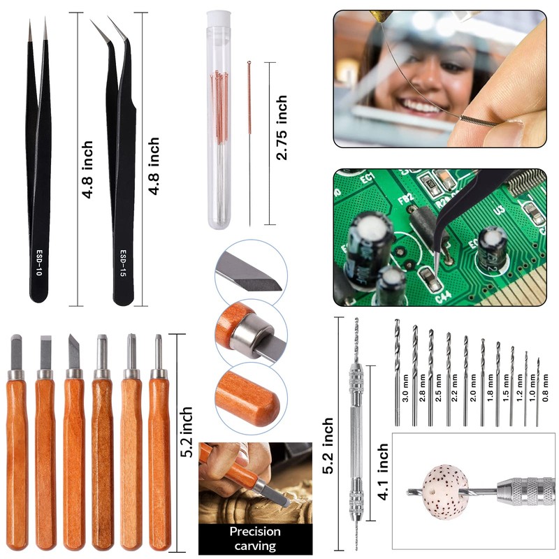 HIJIRH 165Pcs 3D Printing Tool Kit,3D Printer Toolset,3D Printer Accessory
