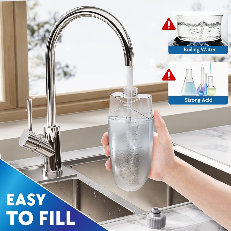 550ML Spray Mop Bottle Refill, SEVENMAX 550ML Large Capacity Water