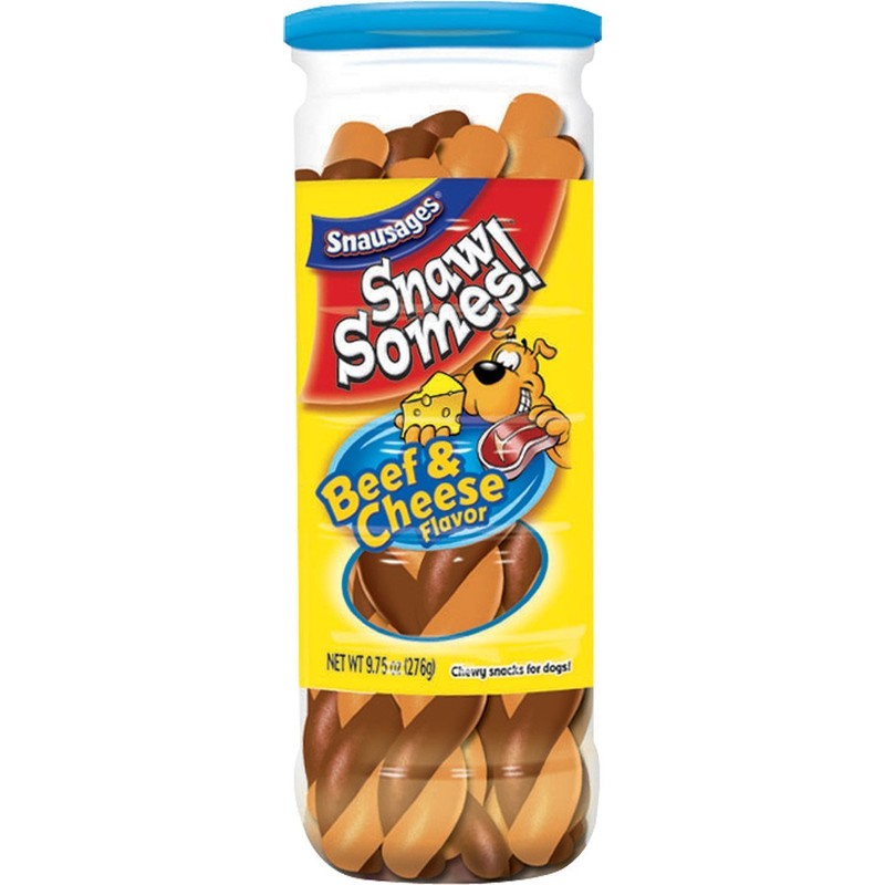Snausages Snawsomes Dog Treats, Beef And Cheese, 9.75 Ounce (Pack