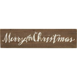 Primitives by Kathy Slat Wood Box Sign, 20 x 5-Inches, Merry Christmas