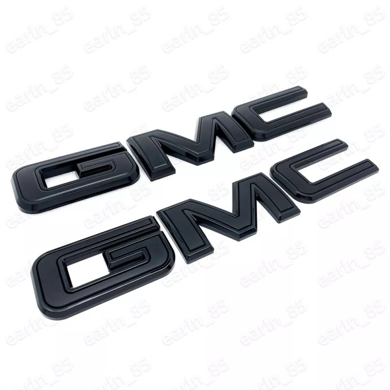 GMC NEW Front & Rear Emblem Black kit For 2019