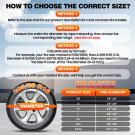 MOONET Oxford Fabric Tire Covers Sliver 2-Pack,for Diameter 36"-39"