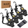 BCJCLTS Retractable Ratchet Straps,1" x 10' Heavy Duty Ratchet Straps
