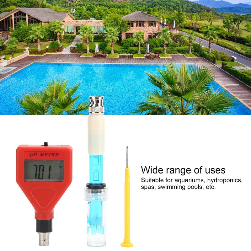 PH Meter Monitor Water Quality Tester Set for Spa Aquarium